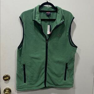Vineyard Vines Green Fleece Vest